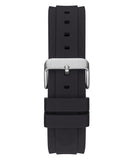 Guess Altitude Chronograph Black Dial Black Rubber Strap Watch for Men - GW0332G1