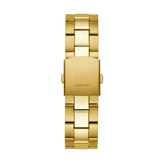 Guess Axle Multifunction Black Dial Gold Steel Strap Watch For Men - GW0488G2