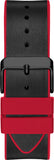 Guess Phoenix Multifunction Black Dial Black & Red Rubber Strap Watch for Men - GW0202G7