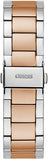 Guess Sunray Multifunction Crystals Silver Dial Two Tone Steel Strap Watch For Women - GW0616L3
