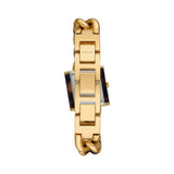 Michael Kors Chain Lock Analog Silver Dial Two Tone Steel Strap Watch for Women - MK4808