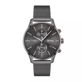 Hugo Boss Associate Chronograph Grey Dial Grey Mesh Bracelet Watch for Men - 1513870
