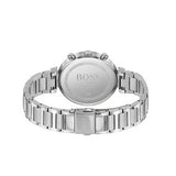 Hugo Boss Flawless Chronograph Silver Dial Silver Steel Strap Watch for Women - 1502530