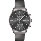 Hugo Boss Associate Chronograph Grey Dial Grey Mesh Bracelet Watch for Men - 1513870