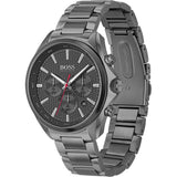 Hugo Boss Distinct Chronograph Grey Dial Grey Steel Strap Watch for Men - 1513858