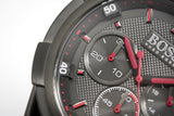 Hugo Boss Supernova Chronograph Grey Dial Grey Steel Strap Watch for Men - 1513361