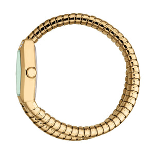 Just Cavalli Splora Green Dial Gold Steel Strap Watch for Women - JC1L394M0035