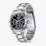 Hugo Boss Hero 2.0 Chronograph Black Dial Silver Steel Strap Watch for Men - 1514267