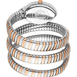 Just Cavalli Specchio Silver Dial Two Tone Steel Strap Watch for Women - JC1L323M0065