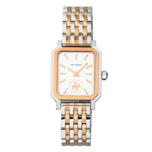 Tory Burch Robinson White Dial Two Tone Steel Strap Watch for Women - TBW1509