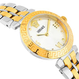 Versace Daphnis White Dial Two Tone Steel Strap Watch for Women - VEOCA0324