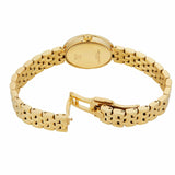 Tory Burch Oval White Dial Gold Steel Strap Watch for Women - TBW6032
