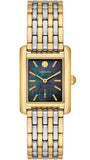 Tory Burch Eleanor Mother of Pearl Black Dial Two Tone Steel Strap Watch for Women - TBW1084