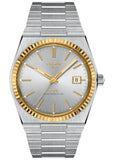 Tissot PRX Powermatic 80 Gold Automatic Silver Dial Silver Steel Strap Watch for Men - T931.407.41.031.01