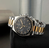 Tissot PR516 Chronograph Black Dial Two Tone Steel Strap Watch for Men - T149.417.22.051.00