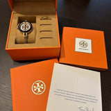 Tory Burch Riva Gold Dial Gold Steel Strap Watch for Women - TBW4029
