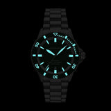 Emporio Armani Sea Explorer Green Dial Silver Steel Strap Watch for Men - AR60088