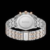 Hugo Boss Tourmaster Chronograph Blue Dial Two Tone Steel Strap Watch for Men - 1514288