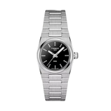 Tissot PRX Quartz Diamonds Black Dial Silver Steel Strap Watch for Women - T137.010.11.056.00