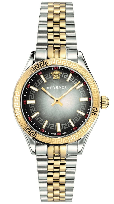Versace Hellenyium Grey Dial Two Tone Steel Strap Watch for Women - VEHU00520
