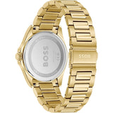 Hugo Boss Strike Blue Dial Gold Steel Strap Watch for Men - 1514172