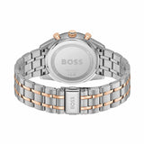 Hugo Boss Tourmaster Chronograph Blue Dial Two Tone Steel Strap Watch for Men - 1514288