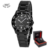 Tissot Seastar 1000 Quartz Black Dial Black Steel Strap Watch for Men - T120.410.33.051.00