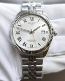 Tissot Ballade Powermatic 80 COSC Silver Dial Silver Steel Strap Watch for Men - T156.408.11.033.00