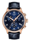 Tissot T-Sport Chrono XL Blue Dial Blue Leather Strap Watch for Men - T116.617.36.042.00