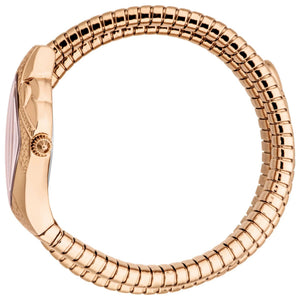 Just Cavalli Cristallo Pink Dial Rose Gold Steel Strap Watch for Women - JC1L307M0045
