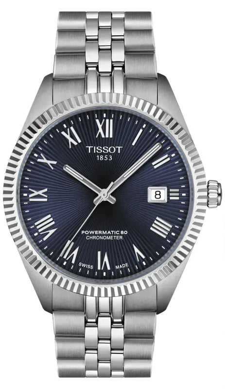 Tissot Ballade Powermatic 80 COSC Blue Dial Silver Steel Strap Watch for Men - T156.408.11.043.00
