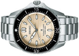 Seiko Prospex Polygonal Divers Automatic Pearl White Dial Silver Steel Strap Watch for Men - SPB481J1