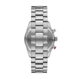 Emporio Armani Racer Chronograph Blue Dial Silver Steel Strap Watch for Men - AR11676