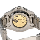 Citizen Mechanical Automatic Orange Dial Silver Steel Strap Watch for Men - NJ0128-80X