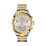 Tissot PR 100 Chronograph Silver Dial Two Tone Steel Strap Watch for Men - T150.417.22.031.00