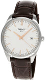 Tissot PR 100 Quartz Silver Dial Black Leather Strap Watch for Men - T150.410.16.031.00