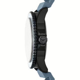 Emporio Armani Sea Explorer Divers Blue Dial Blue Silicone Strap Watch for Men - AR11685