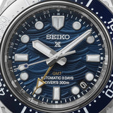 Seiko Prospex 1968 Heritage Divers GMT The Great Wave Limited Edition Blue Dial Silver Steel Strap Watch for Men - SPB509J1
