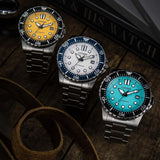 Citizen Mechanical Automatic White Dial Silver Steel Strap Watch for Men - NJ0171-81A