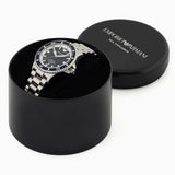 Emporio Armani Sea Explorer Blue Dial Silver Steel Strap Watch for Men - AR60079
