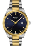 Tissot PR 100 Blue Dial Two Tone Steel Strap Watch for Men - T150.410.22.041.00