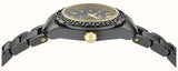 Versace DV One Mini Black Dial Black Steel Strap Watch for Women - VE9F00124