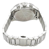 Versace Greca Dome Chronograph Blue Dial Silver Steel Strap Watch for Men - VE6K00323