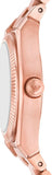 Emporio Armani Federica Analog Green Dial Rose Gold Steel Strap Watch for Women - AR11639