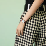 Gucci G Timeless Quartz Silver Dial Maroon Leather Strap Watch for Women - YA1265057