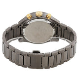 Versace Greca Dome Chronograph Black Dial Grey Steel Strap Watch for Men - VE6K00623