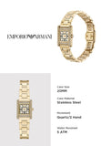 Emporio Armani Genni Crystals Gold Dial Gold Steel Strap Watch for Women - AR11663