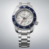 Seiko Prospex 1968 Heritage Diver's GMT 60th Anniversary White Dial Silver Steel Strap Watch for Men - SPB519J1