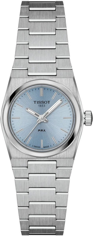 Tissot PRX Quartz Ice Blue Dial Silver Steel Strap Watch for Women - T137.010.11.351.00