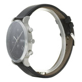 Hugo Boss Integrity Chronograph Black Dial Black Leather Strap Watch for Men - 1513777